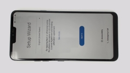 LG G7 ThinQ LM-G710VM Cellphone (Black 64GB) Verizon CRACKED REAR