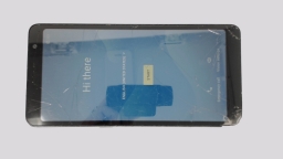 TCL A3 A509DL Cellphone (Black 32GB 3GB) Tracfone CRACKED GLAS/REAR