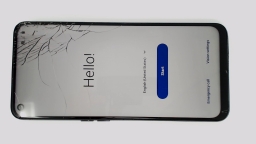 OnePlus Nord N200 5G DE2118 Cellphone (Blue 64GB 4GB) Unlocked CRACKED GLAS