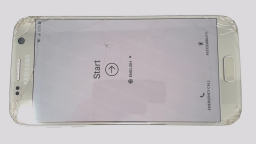 Samsung Galaxy S7 SM-G930P Cellphone (Gold 32GB 4GB) Sprint CRACKED GLAS