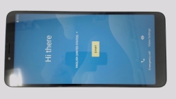 Alcatel 3V 5032W Cellphone (Black 32GB) MetroPCS BROWN LCD
