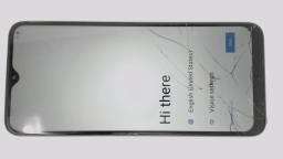 REVVL 6 Pro TMAF035G Cellphone (Gray 128GB) MetroPCS CRACKED GLAS