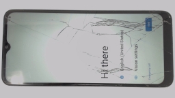 Wingtech Revvl 6 TMRV065G (Gray 128GB) T-Mobile CRACKED GLAS/CAM BROWN