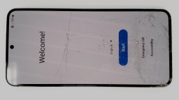 Samsung Galaxy S22 5G SM-S901U (Black 128GB 8GB) AT&T CRACKED GLAS BAD BOARD