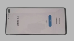 Samsung Galaxy S10+ SM-G975U Cellphone (Blue 128GB 8GB) AT&T CRACKED REAR