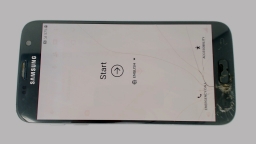 Samsung Galaxy S7 SM-G930V (Black 32GB 4GB) Verizon CRACKED GLAS BURN IN