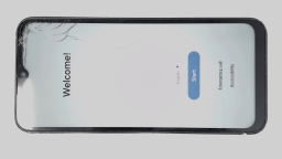 Samsung Galaxy A14 5G SM-A146U (Black 64GB 4GB) Cricket CRACKED GLAS NO TRAY