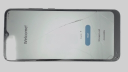 Samsung Galaxy A02s SM-A025U (Black 32GB 2GB) MetroPCS CRACKED/WORN BLUE SPOT