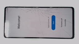 Samsung Galaxy S20 FE 5G SM-G781W (White 128GB 6GB) Unknown Carrier CRACKED