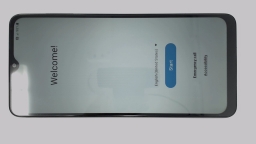 Samsung Galaxy A12 SM-A125U Cellphone (Black 32GB 3GB) AT&T PINK TINT