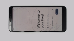 Google Pixel 3A G020G (Black 64GB 4GB) Unlocked CRACKED GLAS/BURN IN