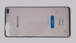 Samsung Galaxy S10+ SM-G975U (Blue 128GB 8GB) T-Mobile CRACKED BURN IN