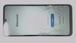 Samsung Galaxy F05 SM-E055F/DS (Blue 64GB 4GB) Unknown Carrier CRACKED GLAS