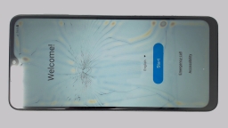 Samsung Galaxy A13 5G SM-A136U (Black 64GB 4GB) Boost Mobile CRACKED BRWN LCD