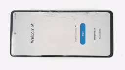 Samsung Galaxy S20 FE 5G SM-G781W (Blue 128GB 6GB) Unknown Carrier CRACKED