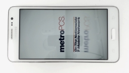 Samsung Galaxy On5 SM-G550T1 Cellphone (White 8GB) MetroPCS WORN REAR