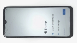 Blu View 5 B160V Cellphone (Gray 64GB 3GB) GSM Unlocked CRACKED GLAS