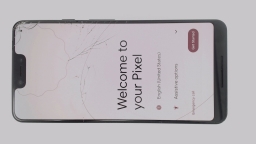 Google Pixel 3 XL G013C (Black 64GB 4GB) Verizon SingleSIM CRACKED NO TRAY