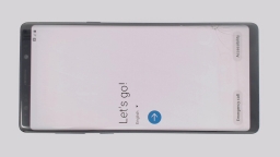 Samsung Galaxy Note 9 SM-N960U (Blue 512GB 8GB) AT&T CRACKED GLAS BURN IN
