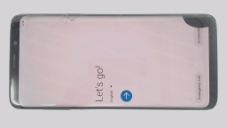 Samsung Galaxy S9+ SM-G965U (Blue 64GB 6GB) T-Mobile DEFECTIVE CRACKED BURN
