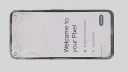 Google Pixel 4A G025J (Black 128GB 6GB) Unlocked CRACKED GLAS