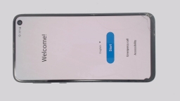 Samsung Galaxy S10E SM-G970U1 Cellphone (Blue 128GB 6GB) Unlocked CRACKED