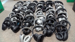 Lot of 68 Pairs of Bose QC35 Series 1 Noise Cancelling Headphones