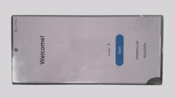 Samsung Galaxy S22 Ultra 5G SM-S908U (White 128GB 8GB) AT&T CRACKED/DEFECTIVE