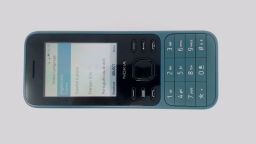 Nokia 6300 4G Bar Cellphone (Blue 4GB 1GB) Unknown Carrier DualSIM SCRATCHED