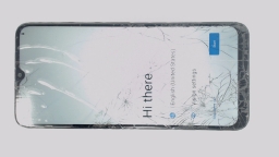 Dialn X65 Cellphone (Black 32GB 3GB) Maxsip Telecom CRACKED/BROWN LCD