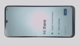 TCL 40 XL T608M Cellphone (Gray 256GB 6GB) Unlocked SingleSIM CRACKED REAR