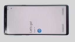 Samsung Galaxy Note9 SM-N960U Cellphone (Blue 128GB) AT&T CRACKED/BURN IN