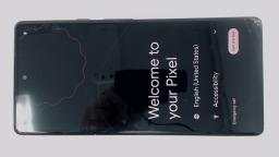 Google Pixel 6 G9S9B Cellphone (Black 128GB 8GB) Unlocked SingleSIM CRACKED