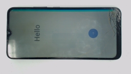 Realme C25 RMX3191 Cellphone (Gray 64GB 4GB) Unknown Carrier CRACKED/BAD LCD