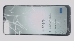 REVVL 6 TMAF025G Cellphone (Blue 64GB 4GB) MetroPCS SingleSIM CRACKED