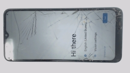 REVVL 6 TMAF025G Cellphone (Blue 64GB 4GB) MetroPCS CRACKED/NICKED/RESIDUE