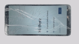 TCL Ion V T607DL Cellphone (Black 32GB 3GB) Tracfone SingleSIM CRACKED