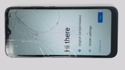 Cloud Mobile Stratus C8 Cellphone (Black 32GB 3GB) TruConnect DualSIM CRACKED