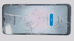 Samsung Galaxy A03s SM-A037U Cellphone (Black 32GB 3GB) Boost Mobile CRACKED