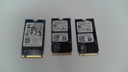 LOT of 3 256GB M.2 2242 PCIe GEN3 NVMe SSD TESTED Various Brands