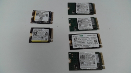 Lot of 6 512GB Gen4 Mixed 2242 and 2230 SSD M.2 Drives Various Brands
