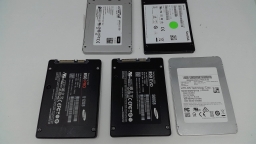 Lot of 5 Mixed SSD 500GB 512GB 2.5" SATA Laptop Drives Tested Working