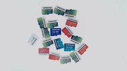 Lot of 19 - Mixed 128GB Samsung Micro SD Memory Cards