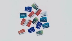 Lot of 15 - Mixed 256GB Samsung Micro SD Memory Cards