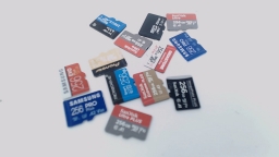 Lot of 13 Mixed Brand 256GB Micro SD Cards