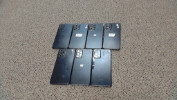 Lot of 7 Non-Working Samsung Galaxy A52 5G SM-A526 Cell Phones for Parts