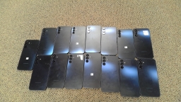 Lot of 15 Non-Working Samsung Galaxy A16 SM-A166 Cell Phones for Parts