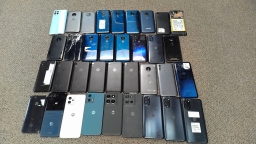 Lot of 35 Non-Working Motorola Moto Cell Phones Various Models for Parts