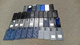 Lot of 37 Non-Working Blu Cell Phones Smartphones Various Models for Parts