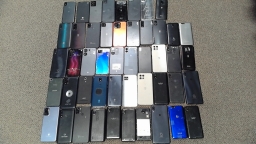 Lot of 48 Non-Working Mixed Brand Cell Phone Smartphones for Parts